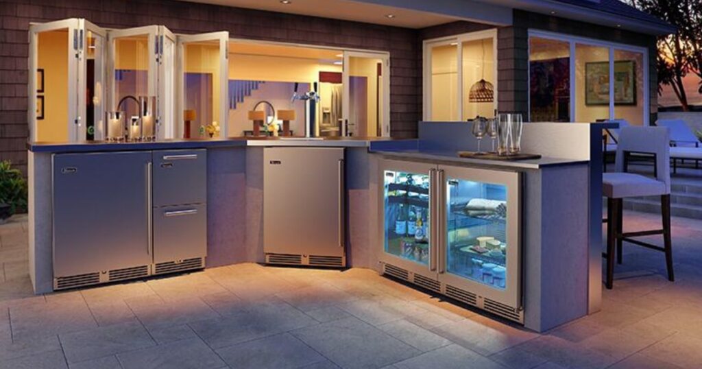refrigeration that keeps entertaining effortless in a premium outdoor kitchen setting