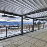 Patio with heaters